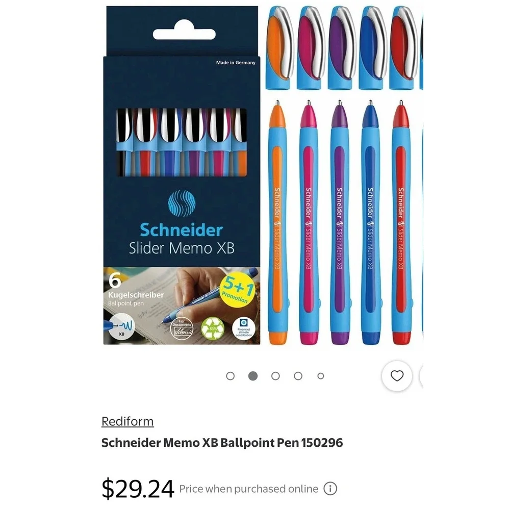Schneider 16pc Pen Lot Slider Memo XB Edge XB Viscoglide Germany Multicolor